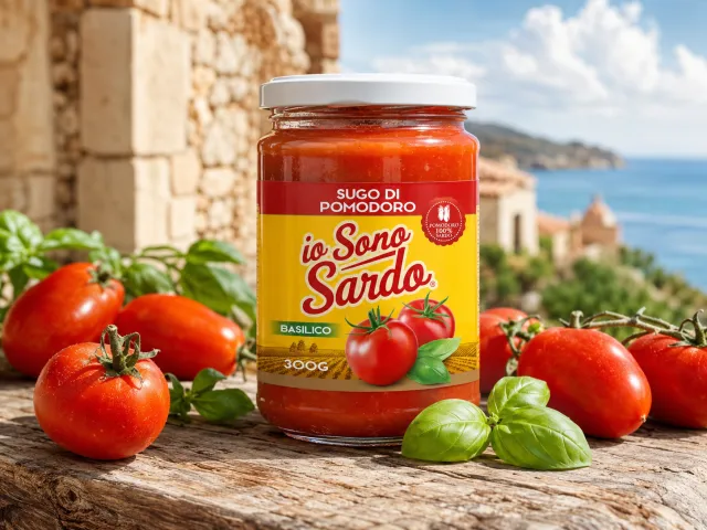 Spaghetti al pomodoro e basilico con il sugo pronto Io Sono Sardo